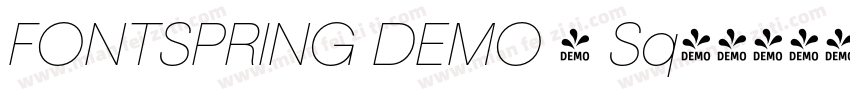 FONTSPRING DEMO - Sq字体转换